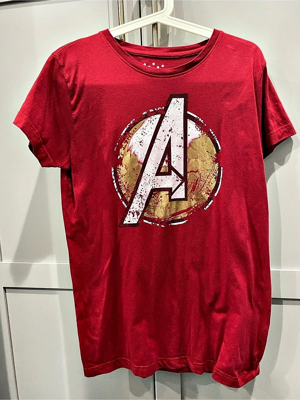 Marvel Avengers Graphic Short Sleeve Tee in Red